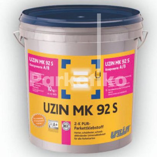 Супутні товари Uzin MK 92 S клей для паркету, 2-компонентний поліуретановий, 10кг
